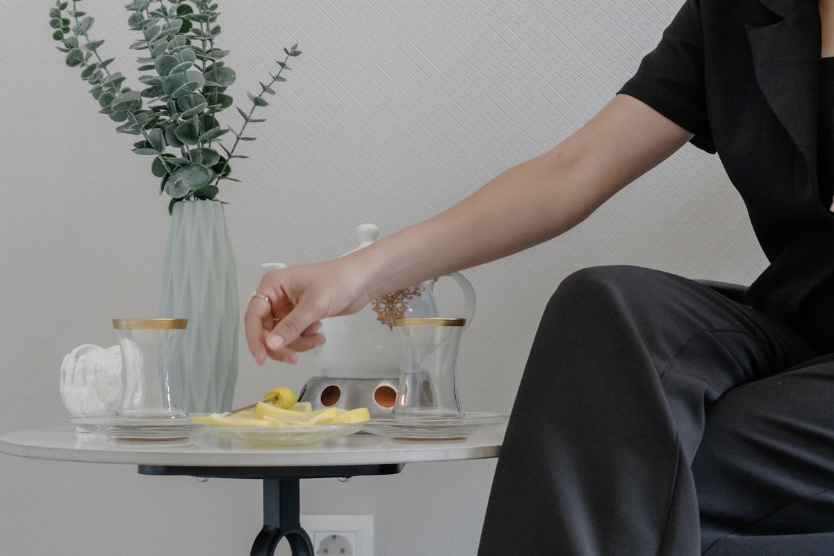 Tisana dei cinque fiori con miscela colorata